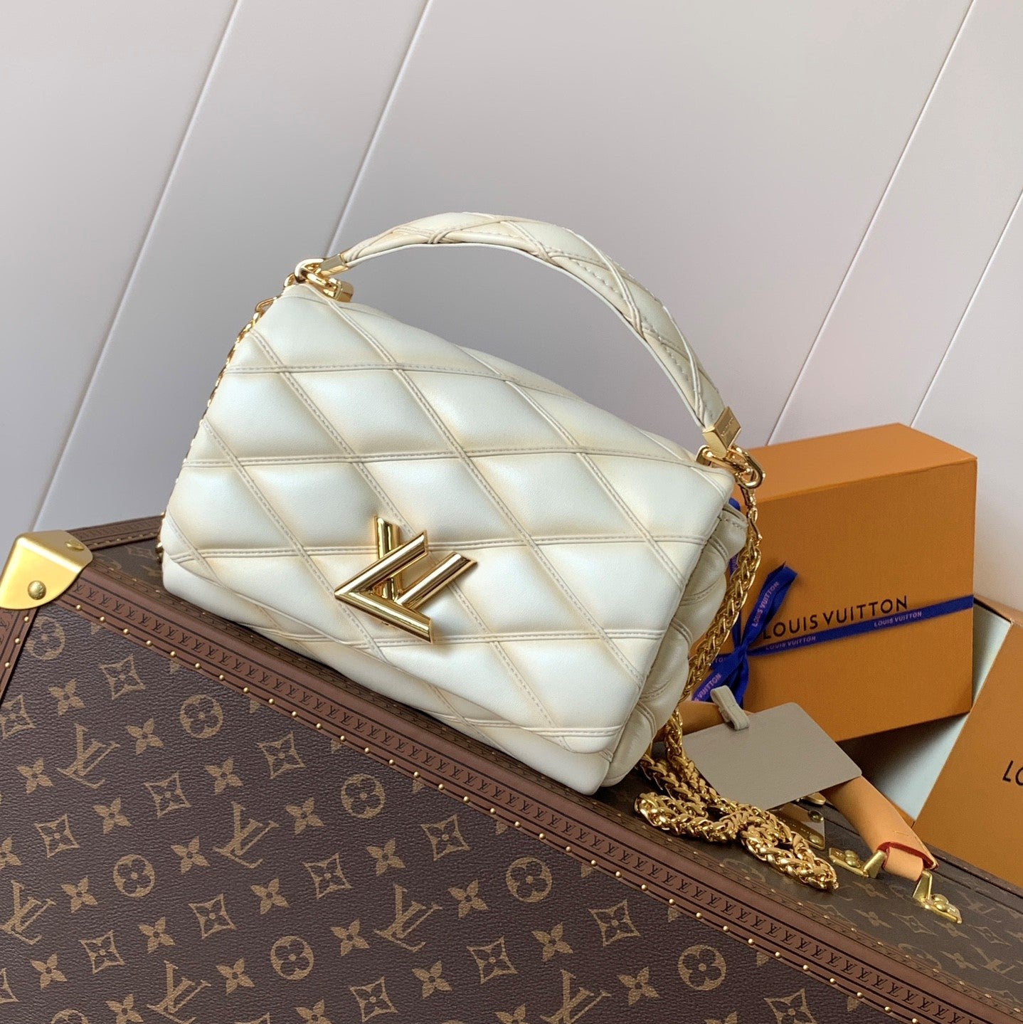 LV GO-14 MM 23cm Vanila Lambskin GHW mysite
