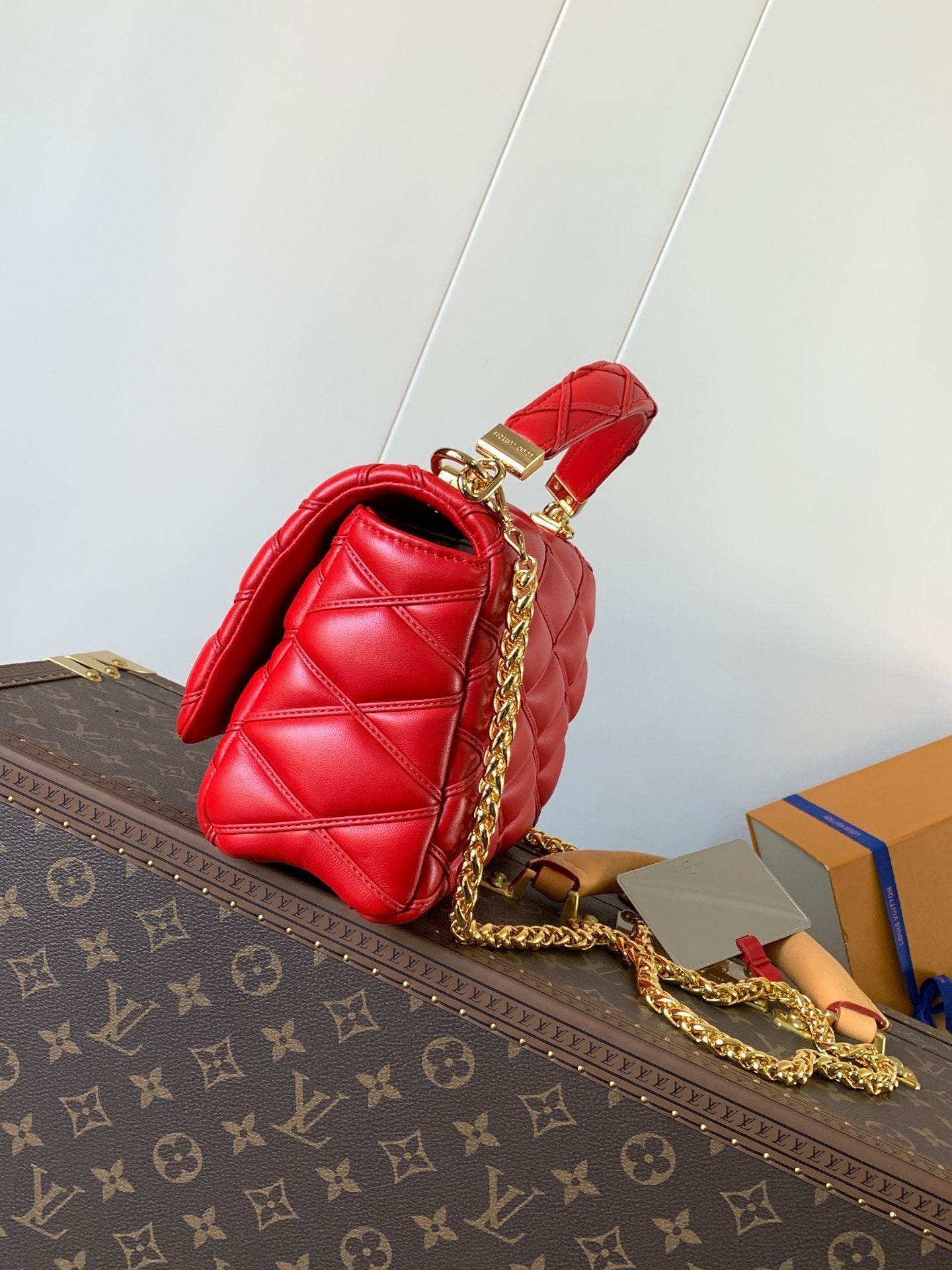 LV GO-14 MM 23cm Red Lambskin GHW mysite