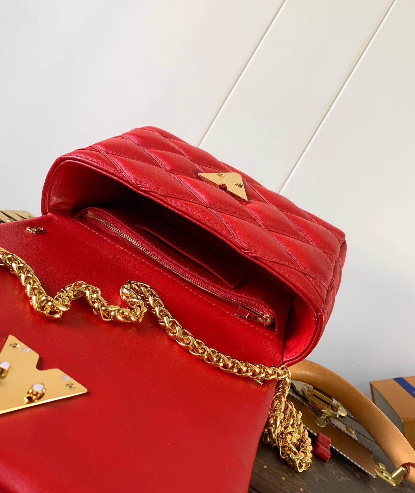 LV GO-14 MM 23cm Red Lambskin GHW mysite