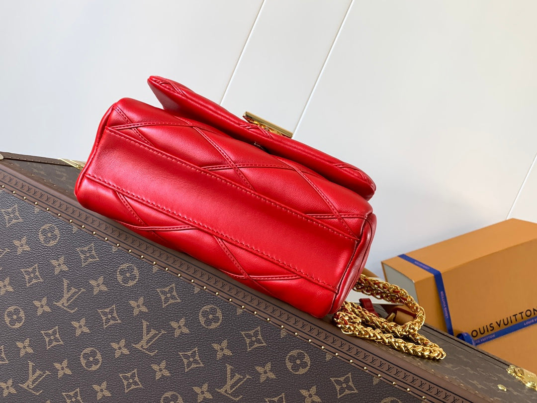 LV GO-14 MM 23cm Red Lambskin GHW mysite