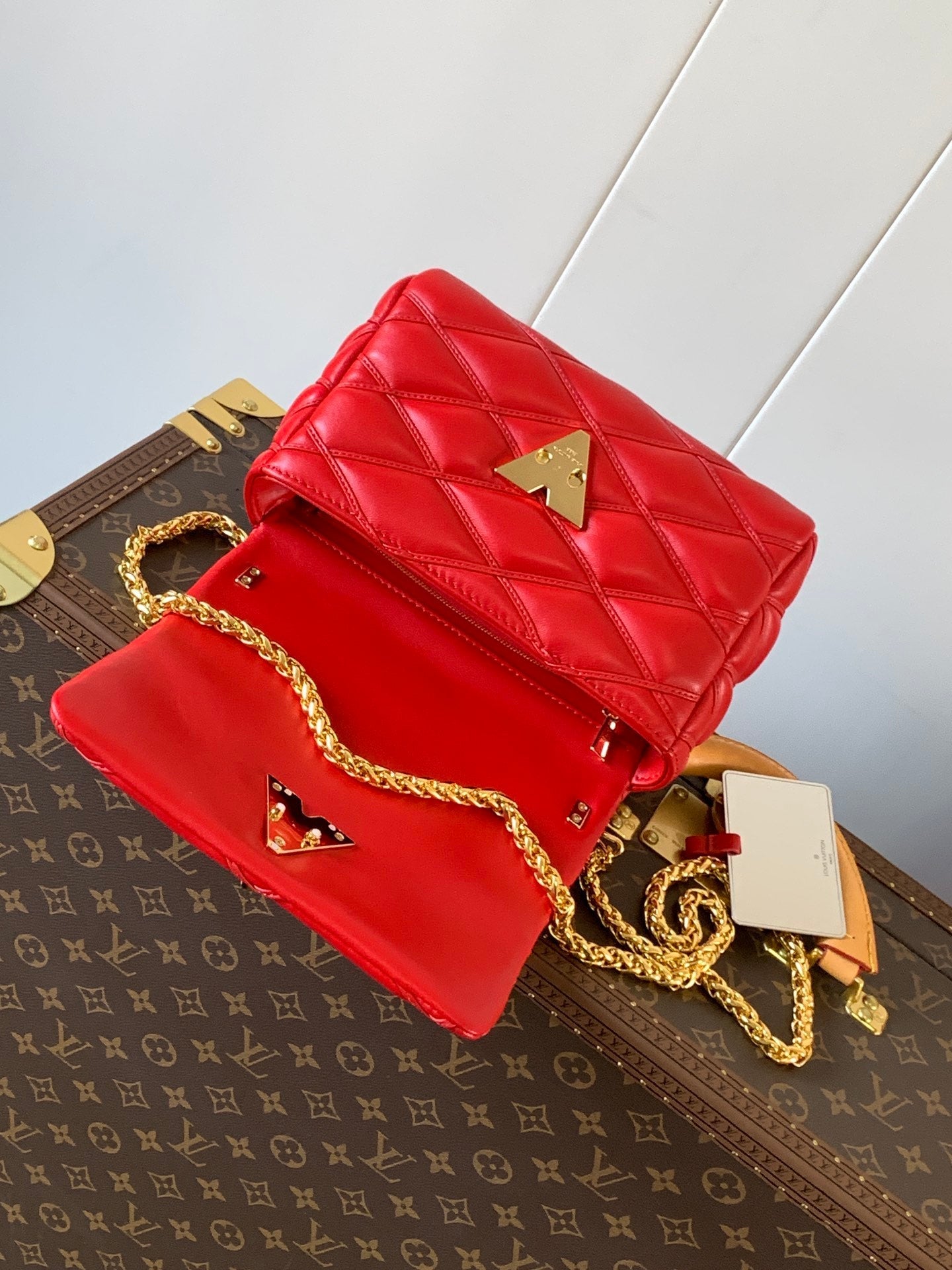 LV GO-14 MM 23cm Red Lambskin GHW mysite