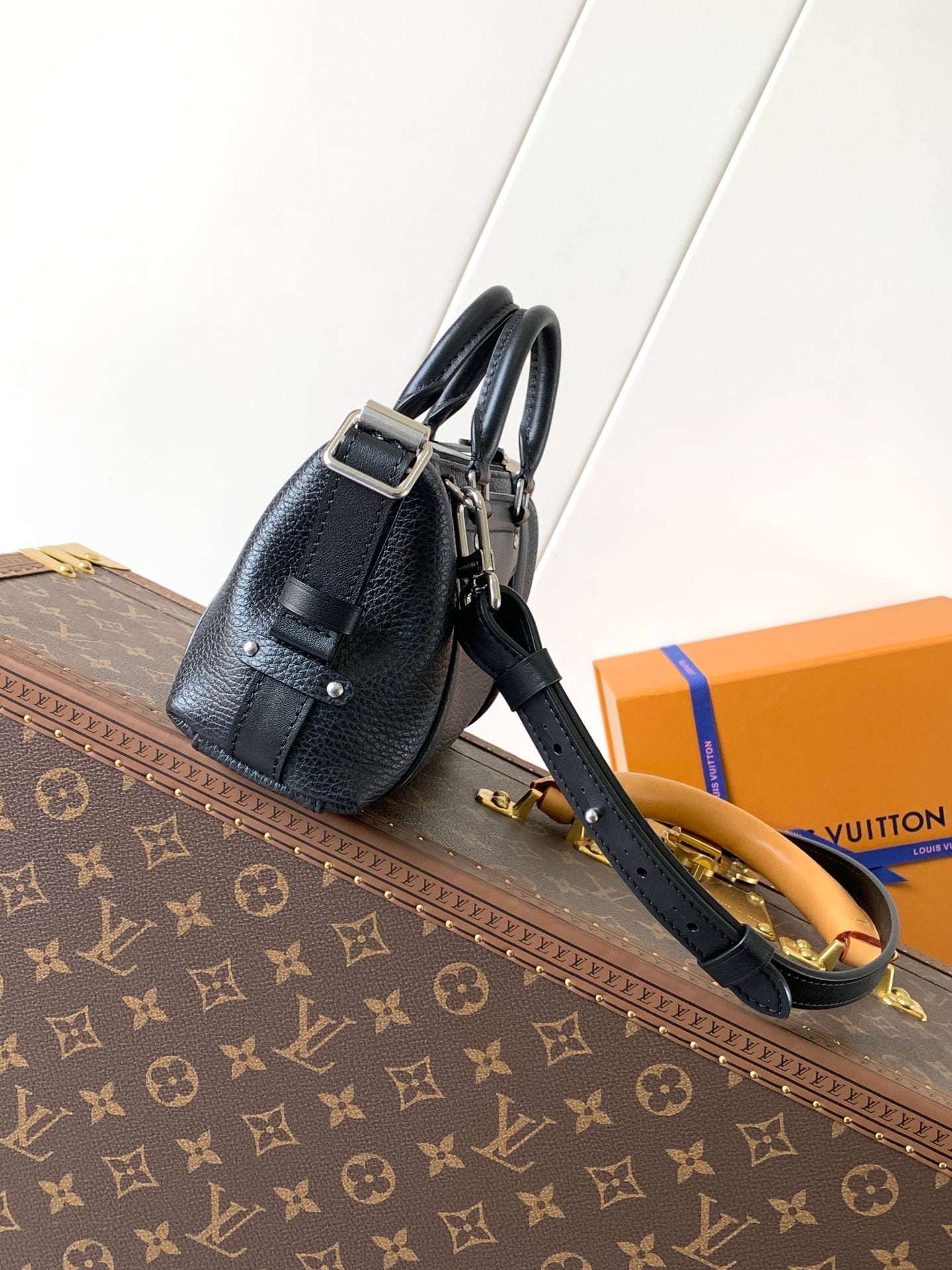 LV Nano LV Biker 23cm Black Sheepskin & Cowhide Metal mysite
