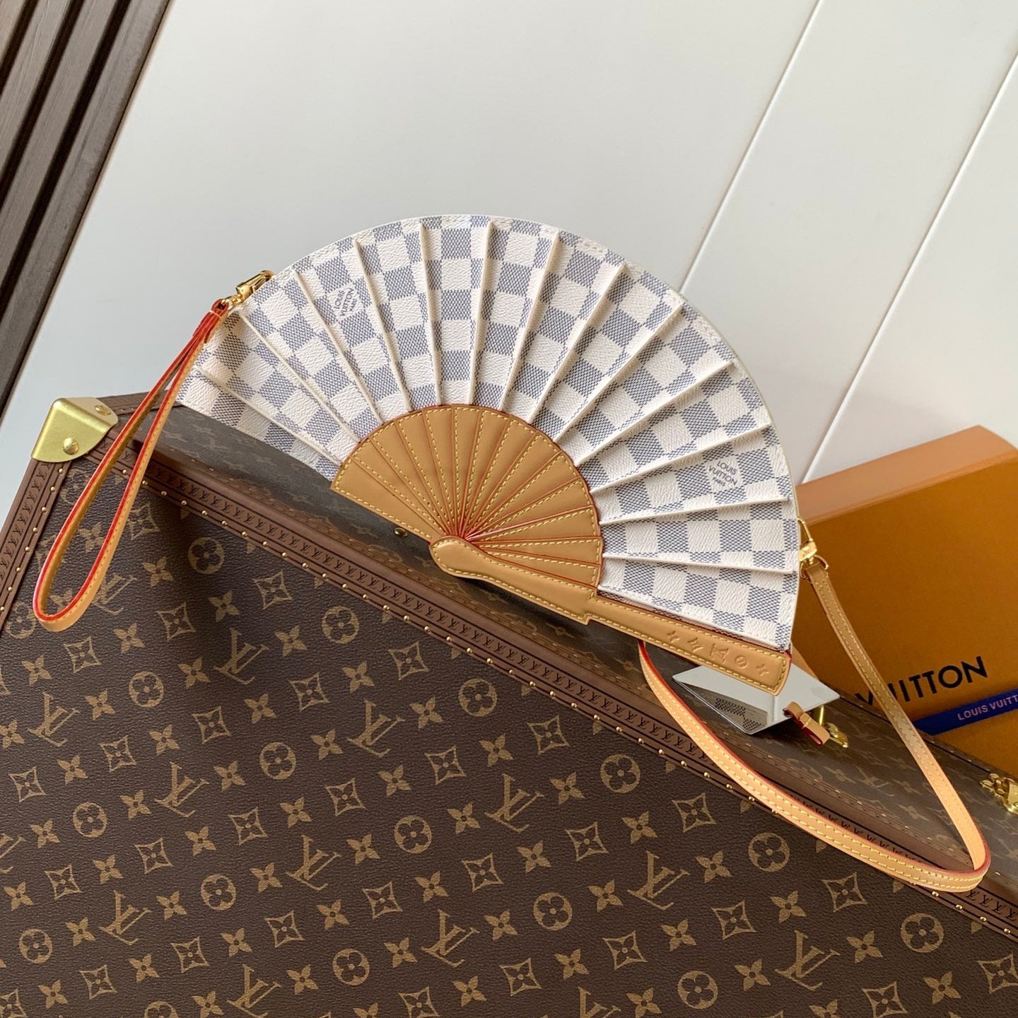 LV SS25 Fan Bag Grey White Damier Graphite 268345 mysite