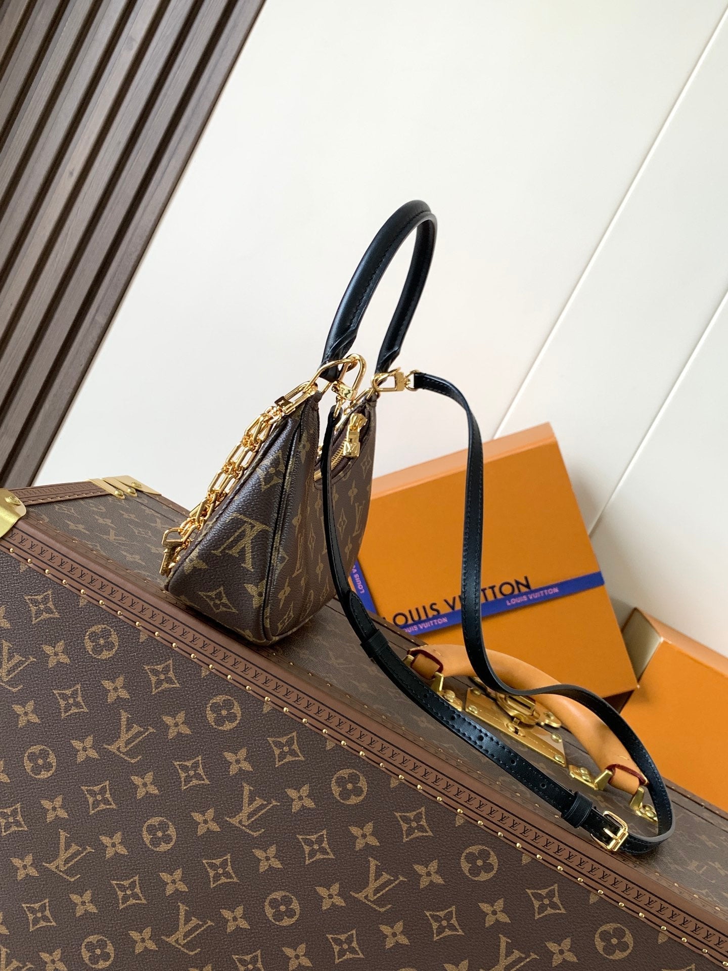 LV Catchy PM 24cm Brown Monogram Canvas & Cowhide mysite