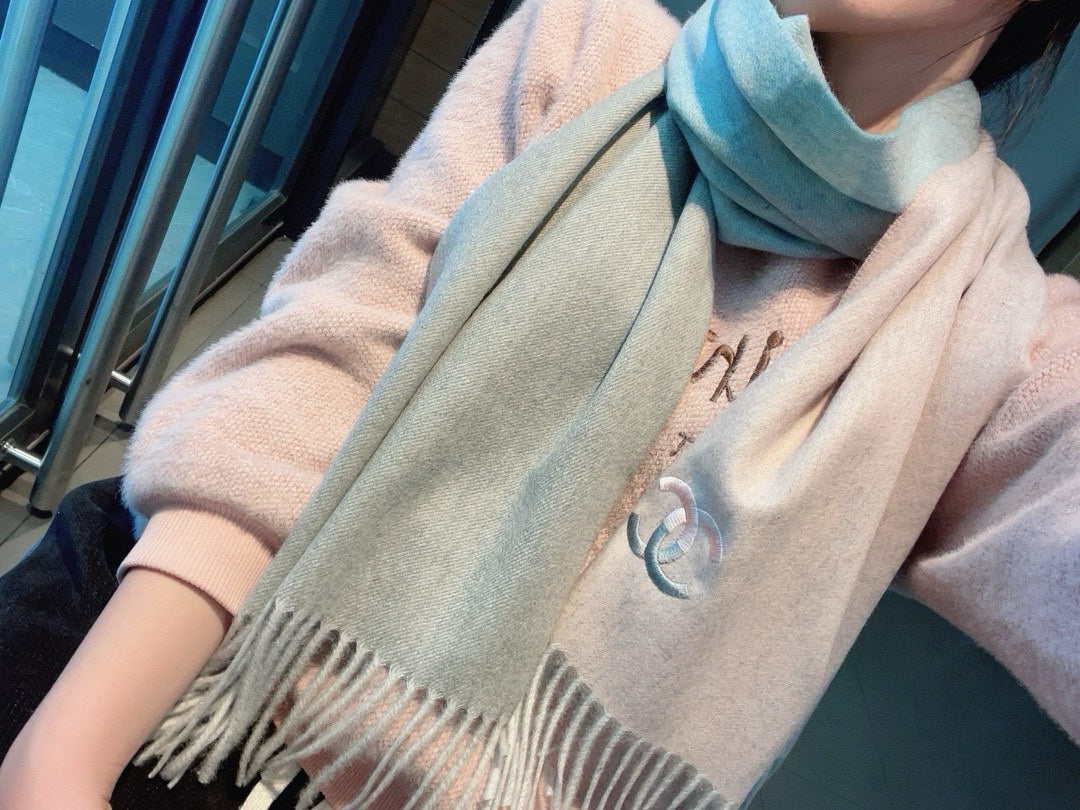 SCARF 180 CM IN COLORFUL CASHMERE 387916 mysite