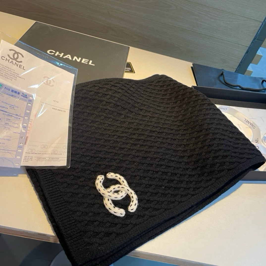 SCARF 170 CM IN BLACK CASHMERE WITH WHITE LOGO 401989 mysite