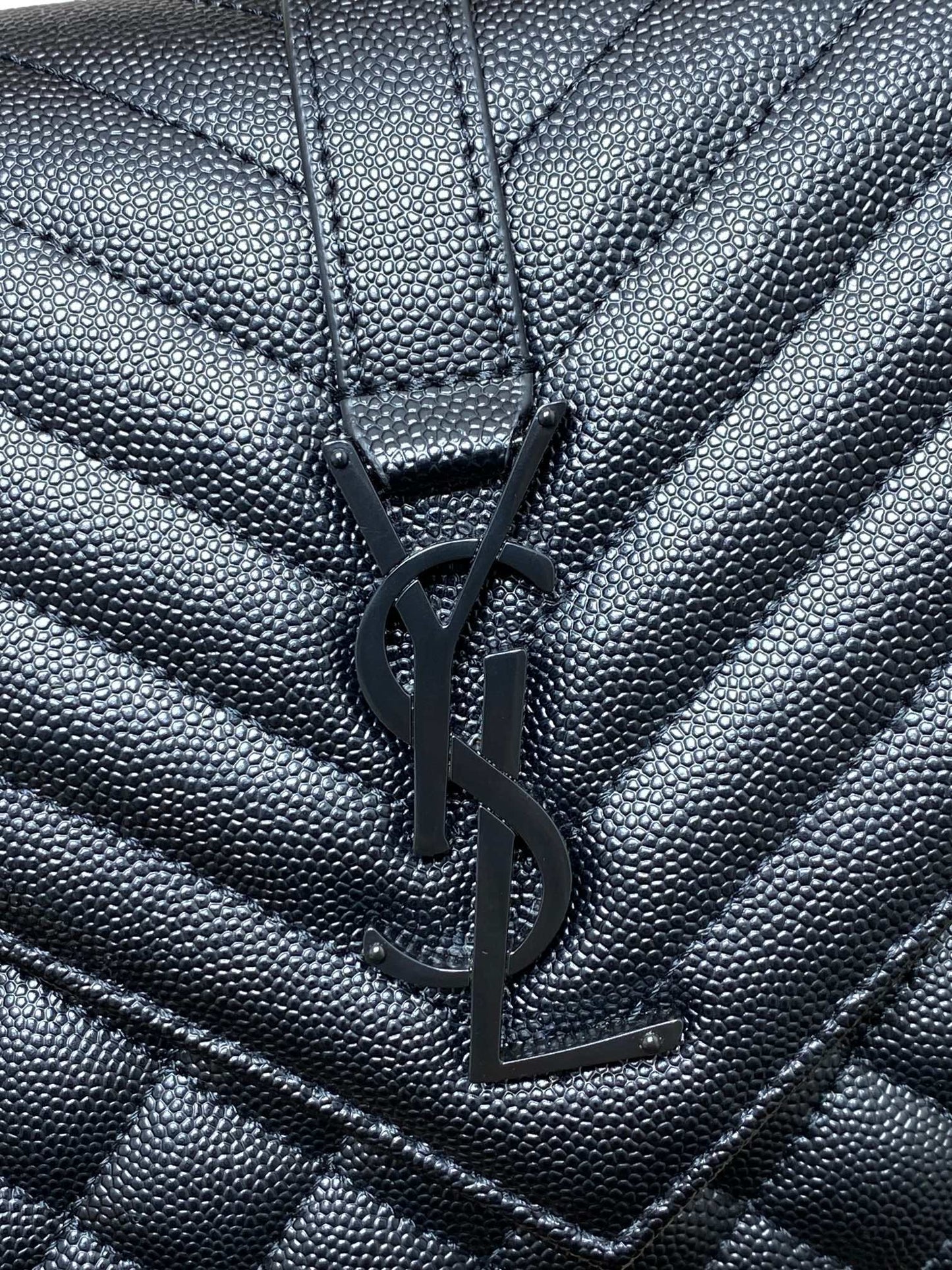 ENVELOPE CHAIN BAG 24 IN BLACK CALFSKIN mysite