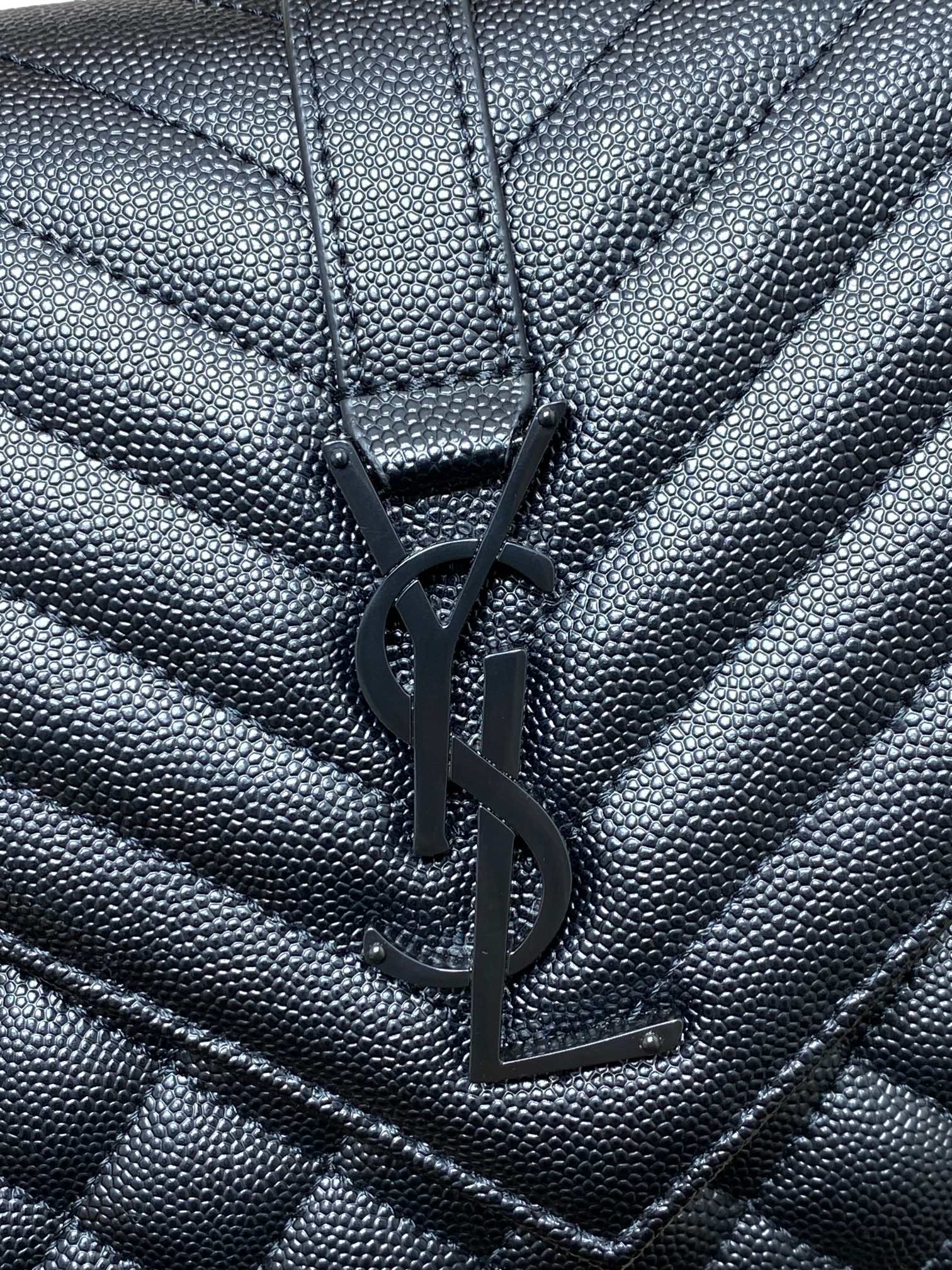 ENVELOPE CHAIN BAG 24 IN BLACK CALFSKIN mysite