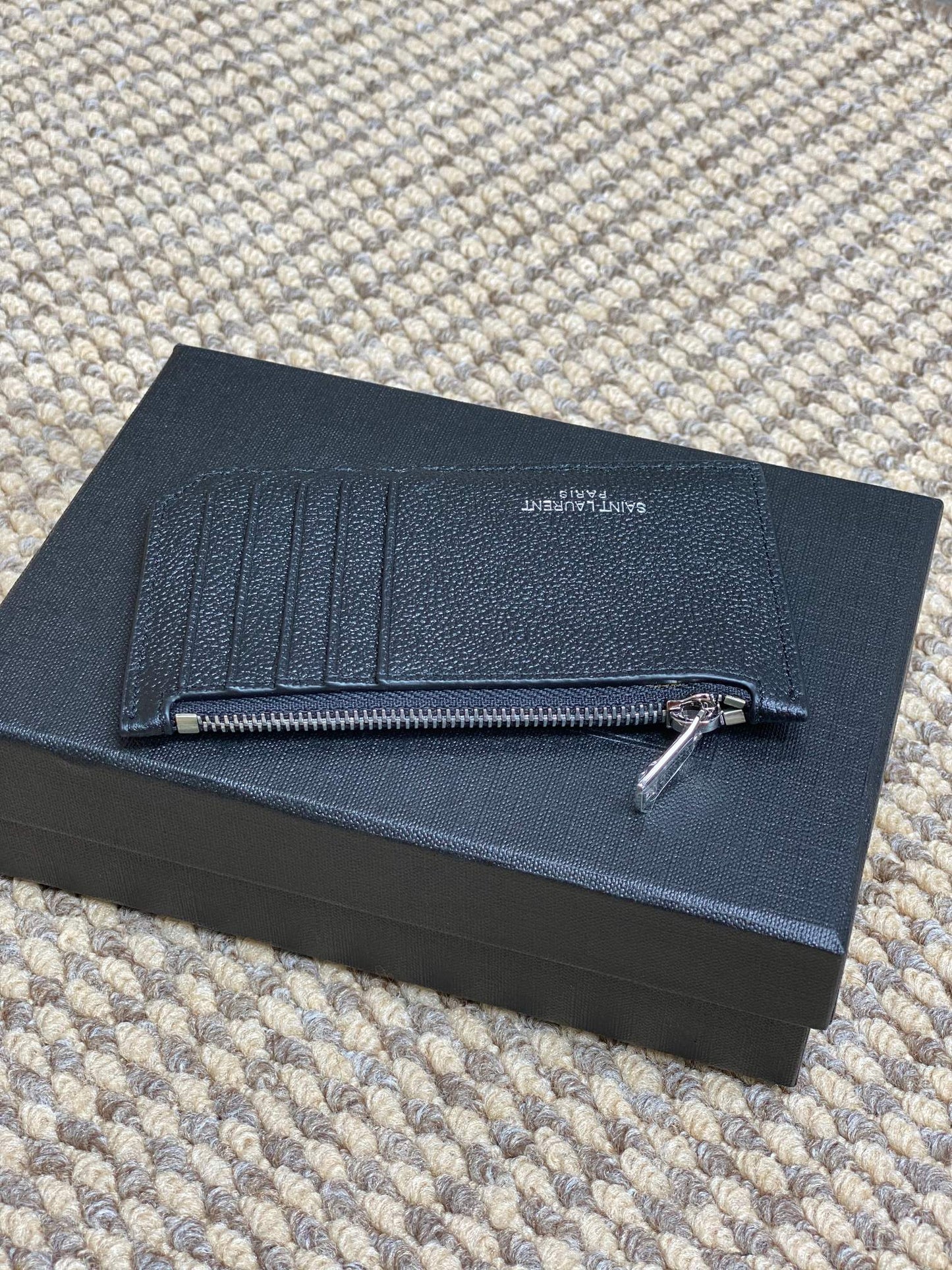 YSL Zip Card Case Cowhide mysite