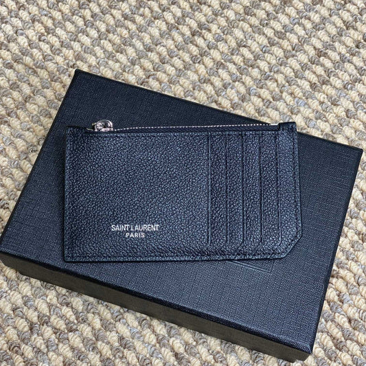 YSL Zip Card Case Cowhide mysite