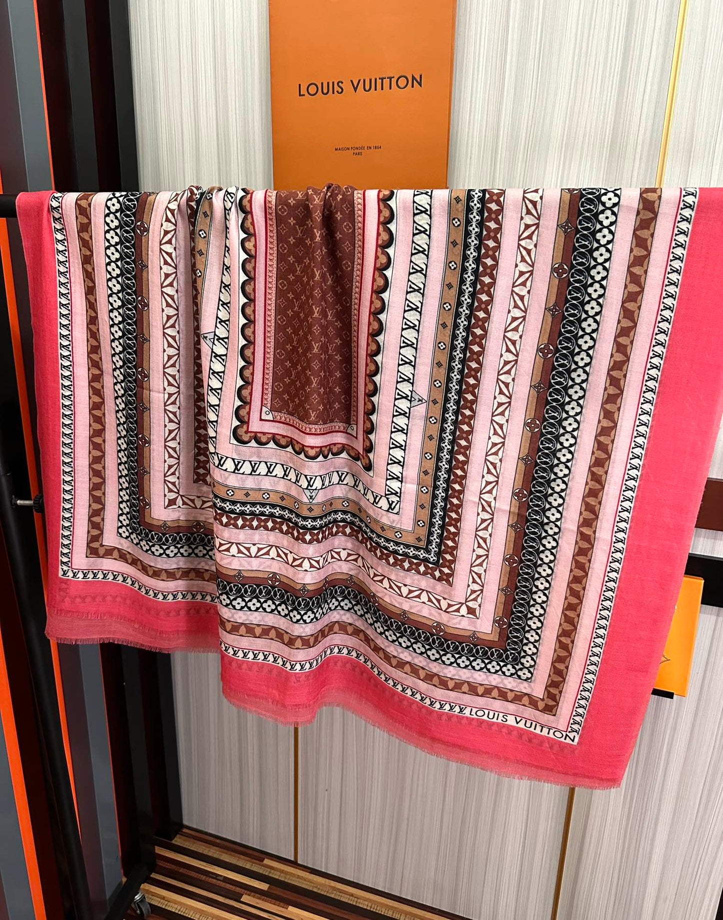 SCARF 200 CM IN COLORFUL CASHMERE 394890 mysite