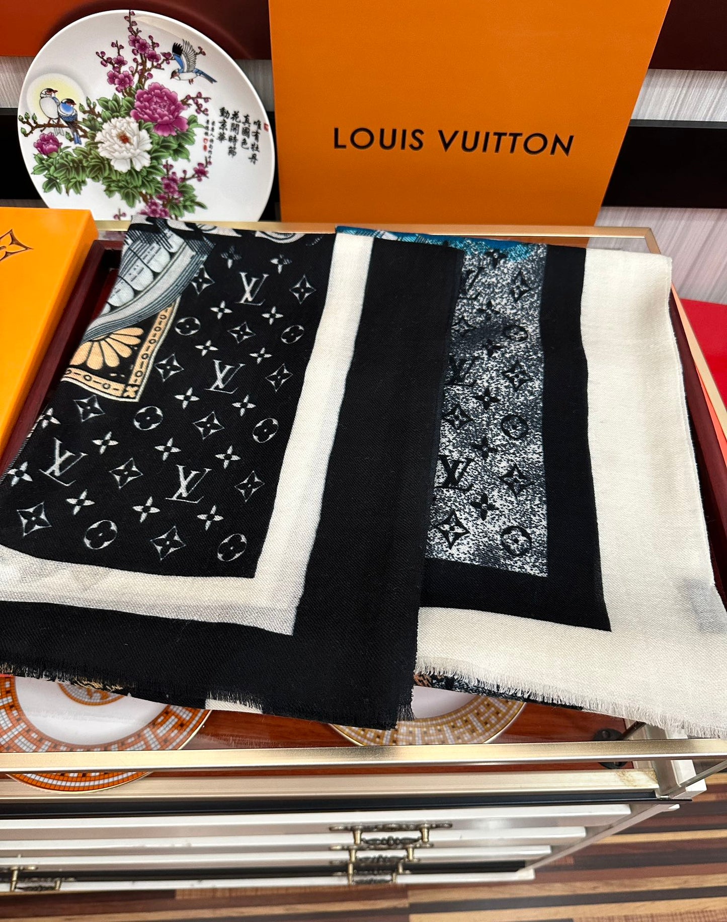 SCARF MALLES MERVEILLEUSES 200 CM IN COLORFUL CASHMERE 400066 mysite