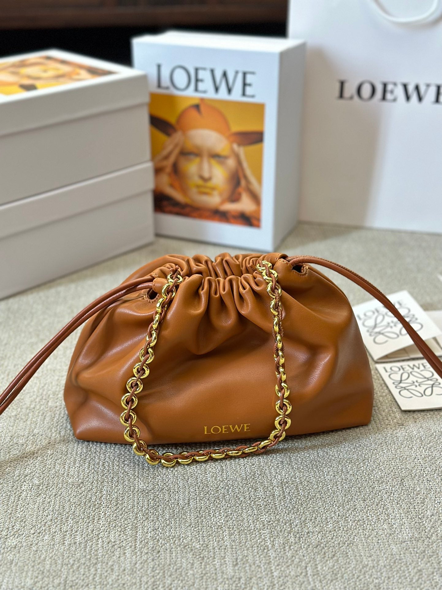 LOE SMALL 23 FLAMENCO PURSE IN WARM DESERT NAPPA LAMBSKIN mysite