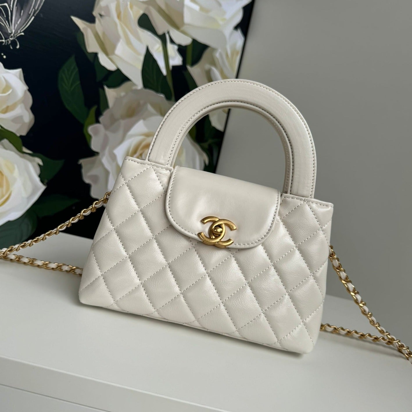 cc 24a nano 19cm kelly shopper bag pastel white lambskin mysite