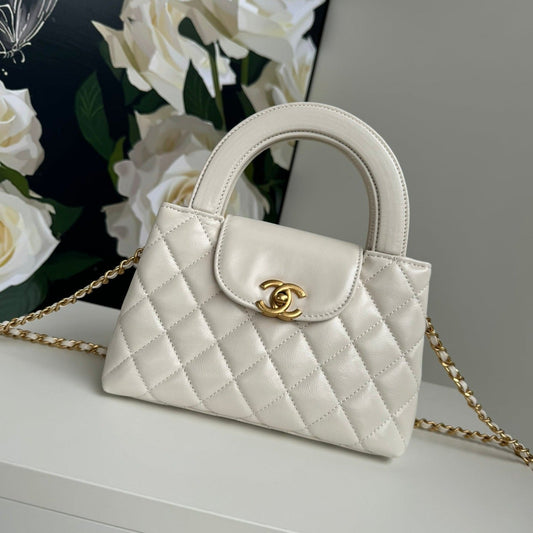 cc 24a nano 19cm kelly shopper bag pastel white lambskin mysite