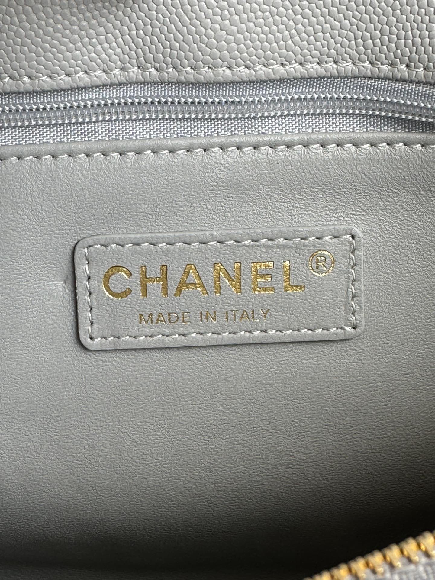 coco handle medium 29cm grey quilted caviar leather gold hardware mysite