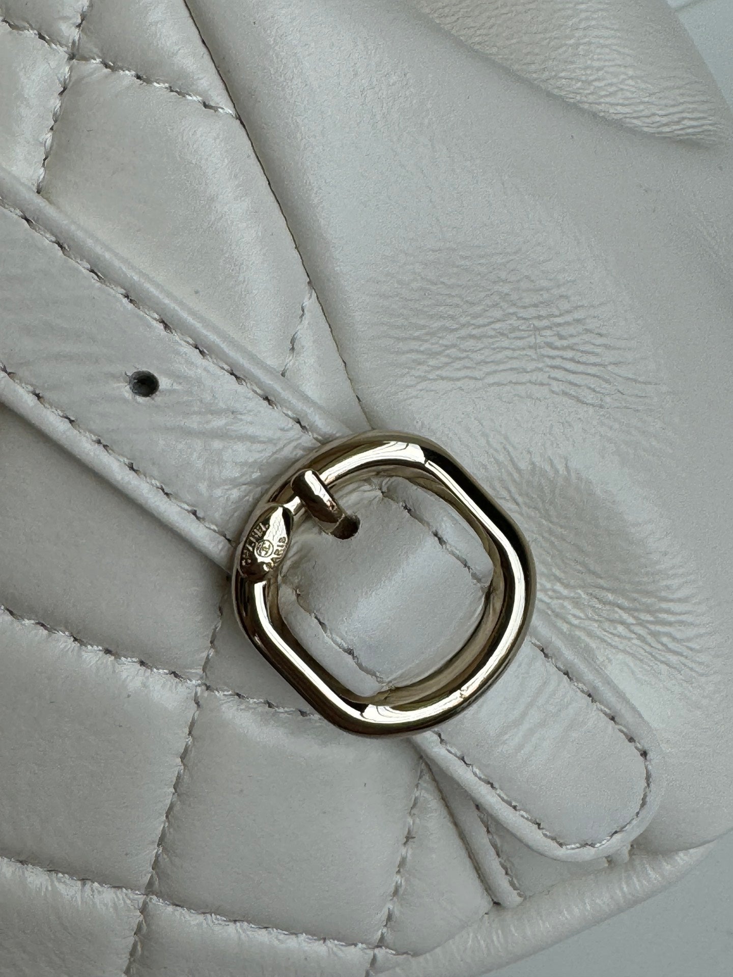 duma backpack 18cm white lambskin light gold hardware mysite