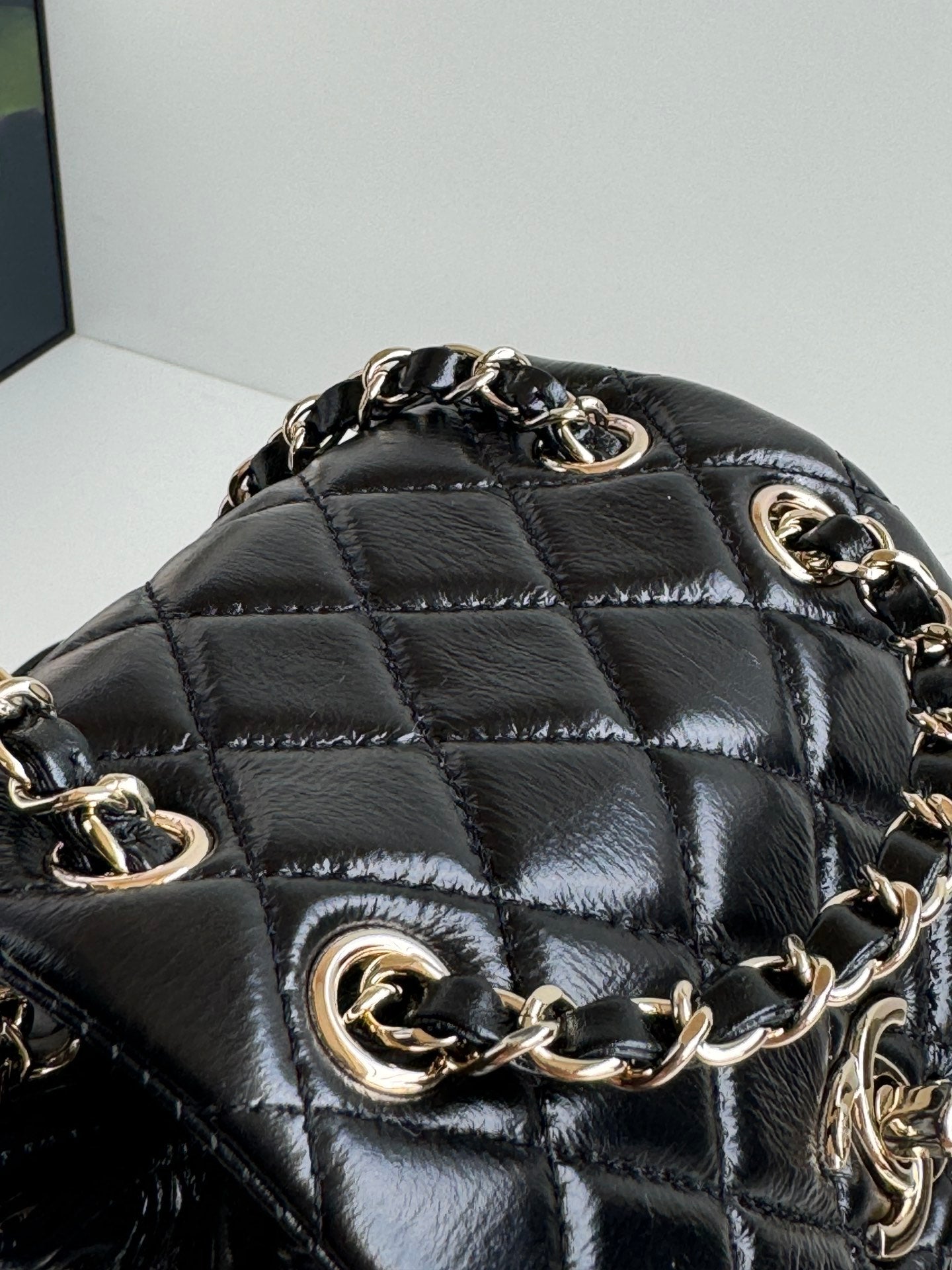duma backpack 18cm black lambskin light gold hardware mysite