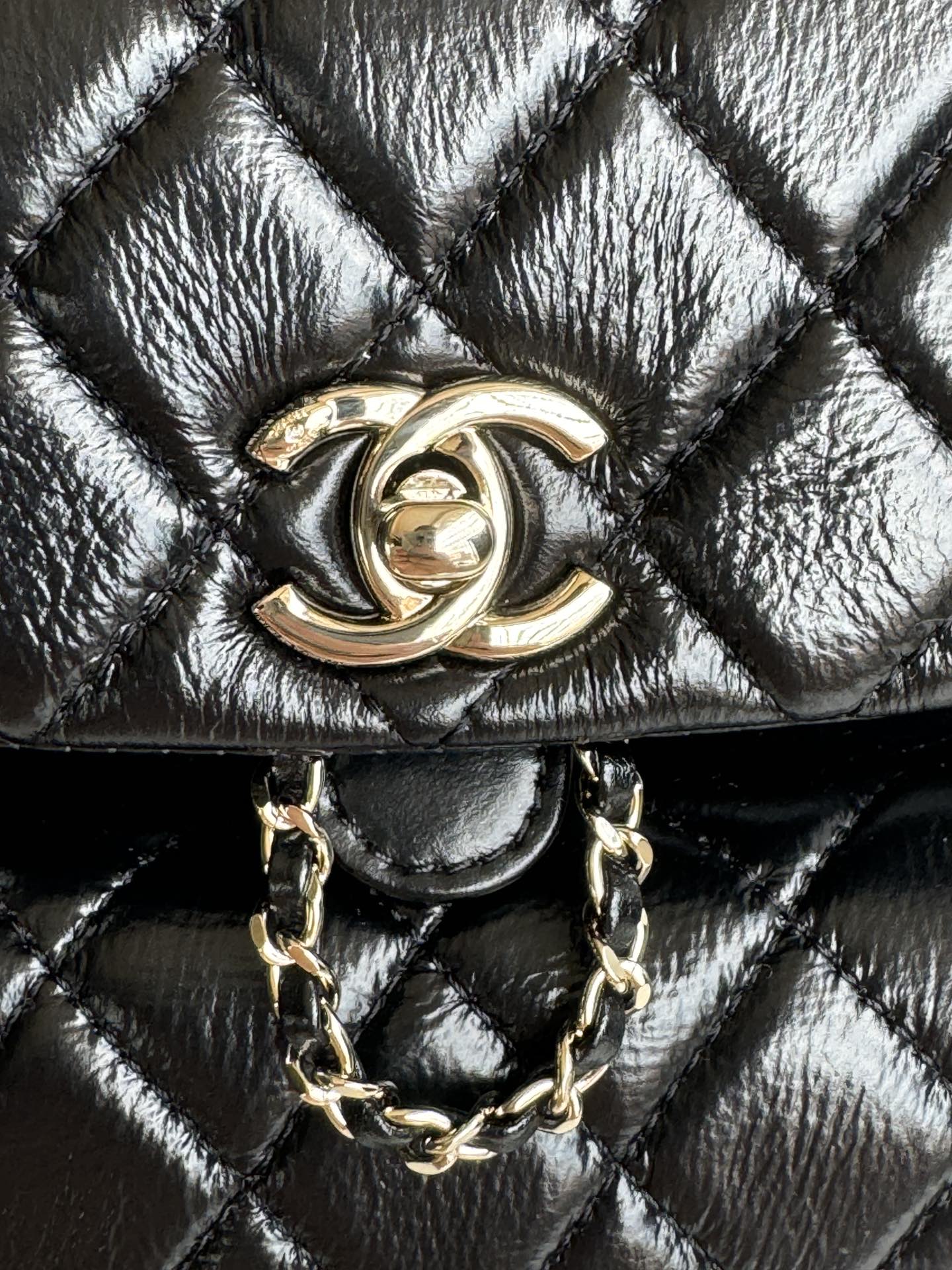 duma backpack 18cm black lambskin light gold hardware mysite
