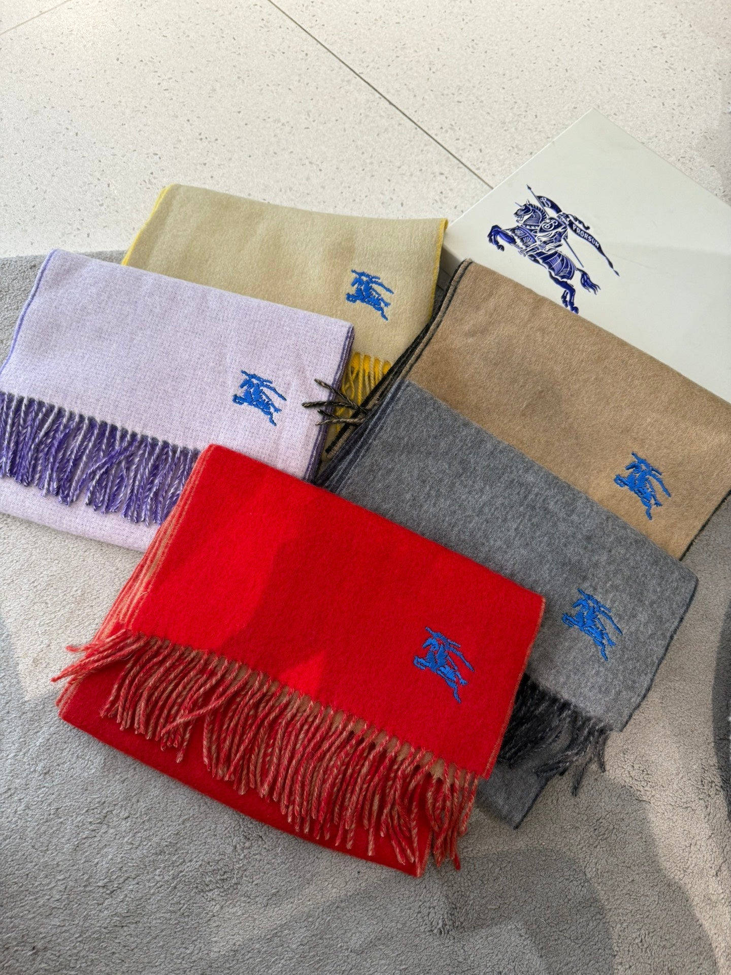 REVERSIBLE SCARF 180 CM IN RED CASHMERE 407413 mysite