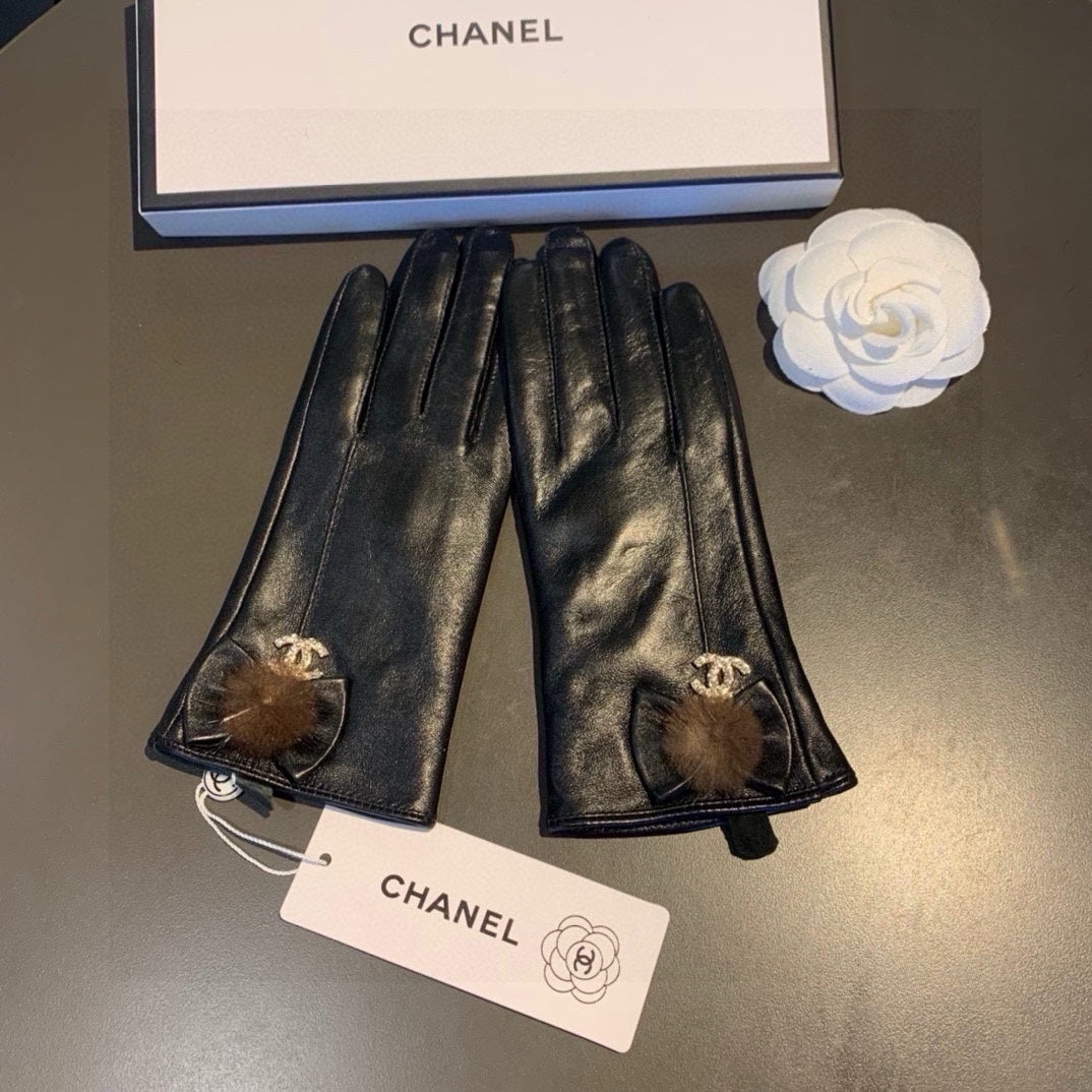 GLOVES IN BLACK LAMBSKIN 456328 mysite