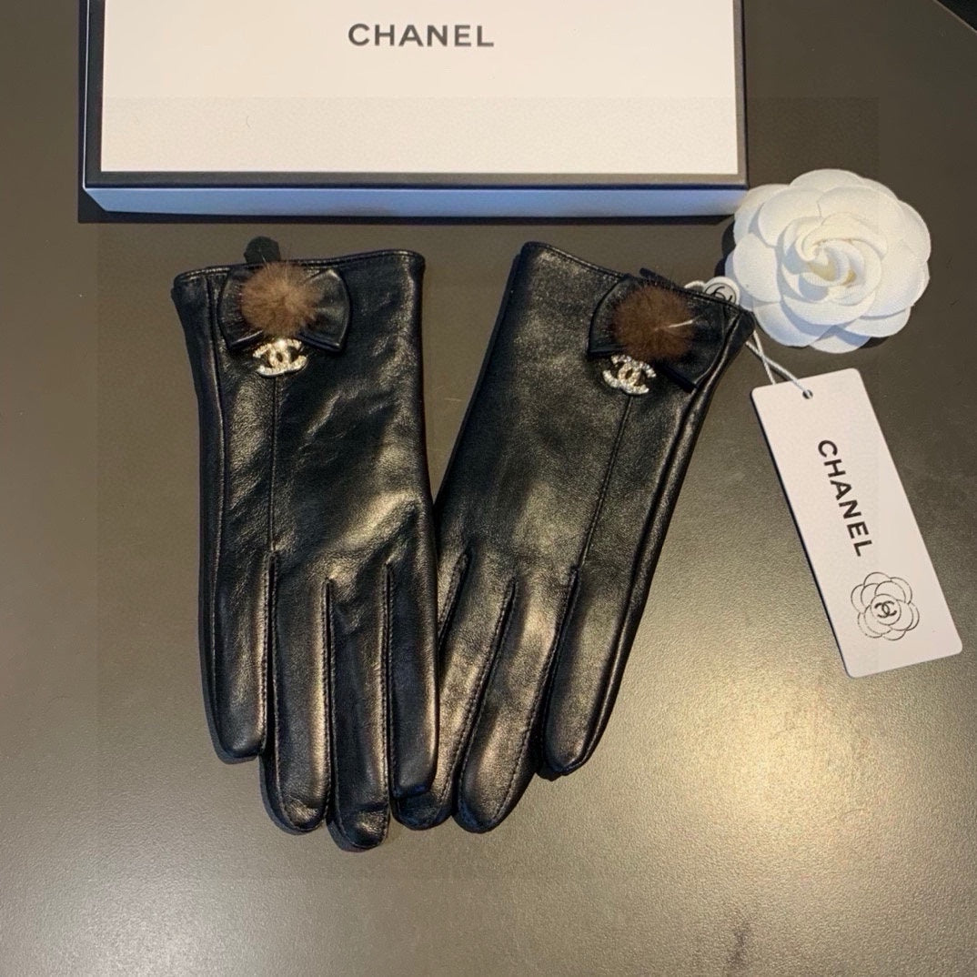 GLOVES IN BLACK LAMBSKIN 456328 mysite