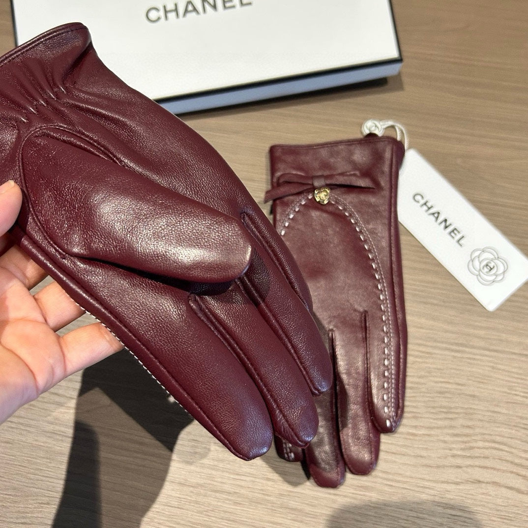 GLOVES IN SANGRIA RED LAMBSKIN 456335 mysite