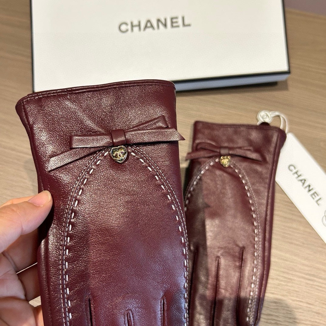 GLOVES IN SANGRIA RED LAMBSKIN 456335 mysite