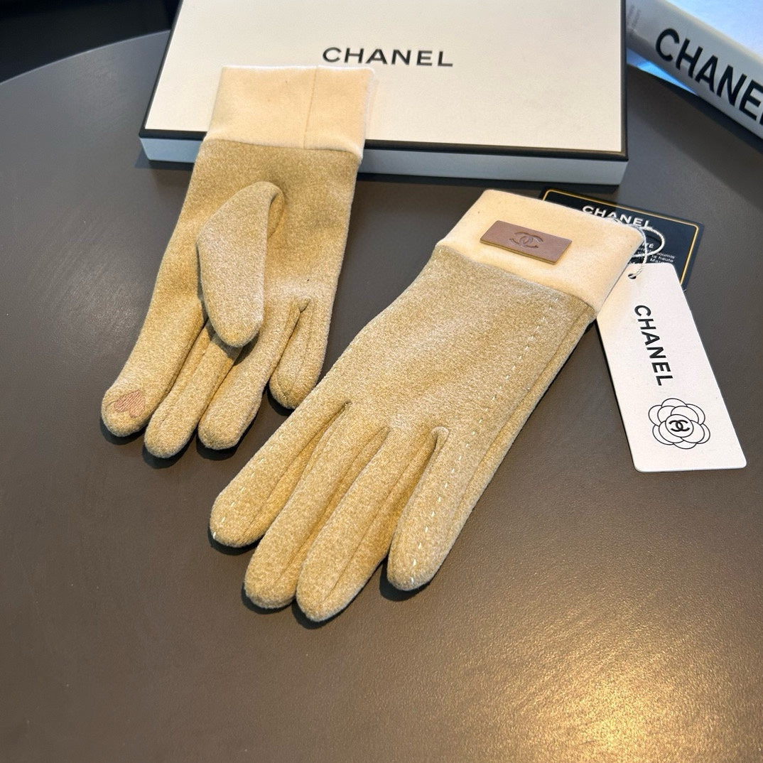 GLOVES IN TORTILLA BROWN WOOL 462255 mysite