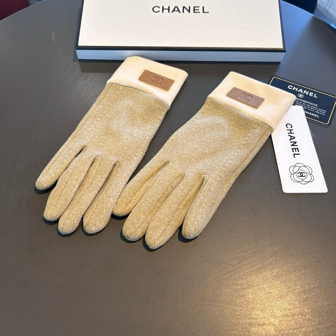 GLOVES IN TORTILLA BROWN WOOL 462255 mysite