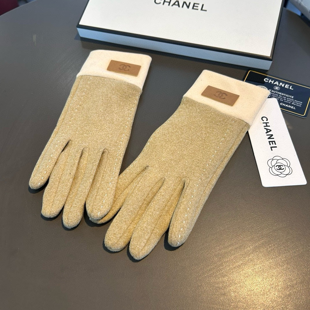 GLOVES IN TORTILLA BROWN WOOL 462255 mysite