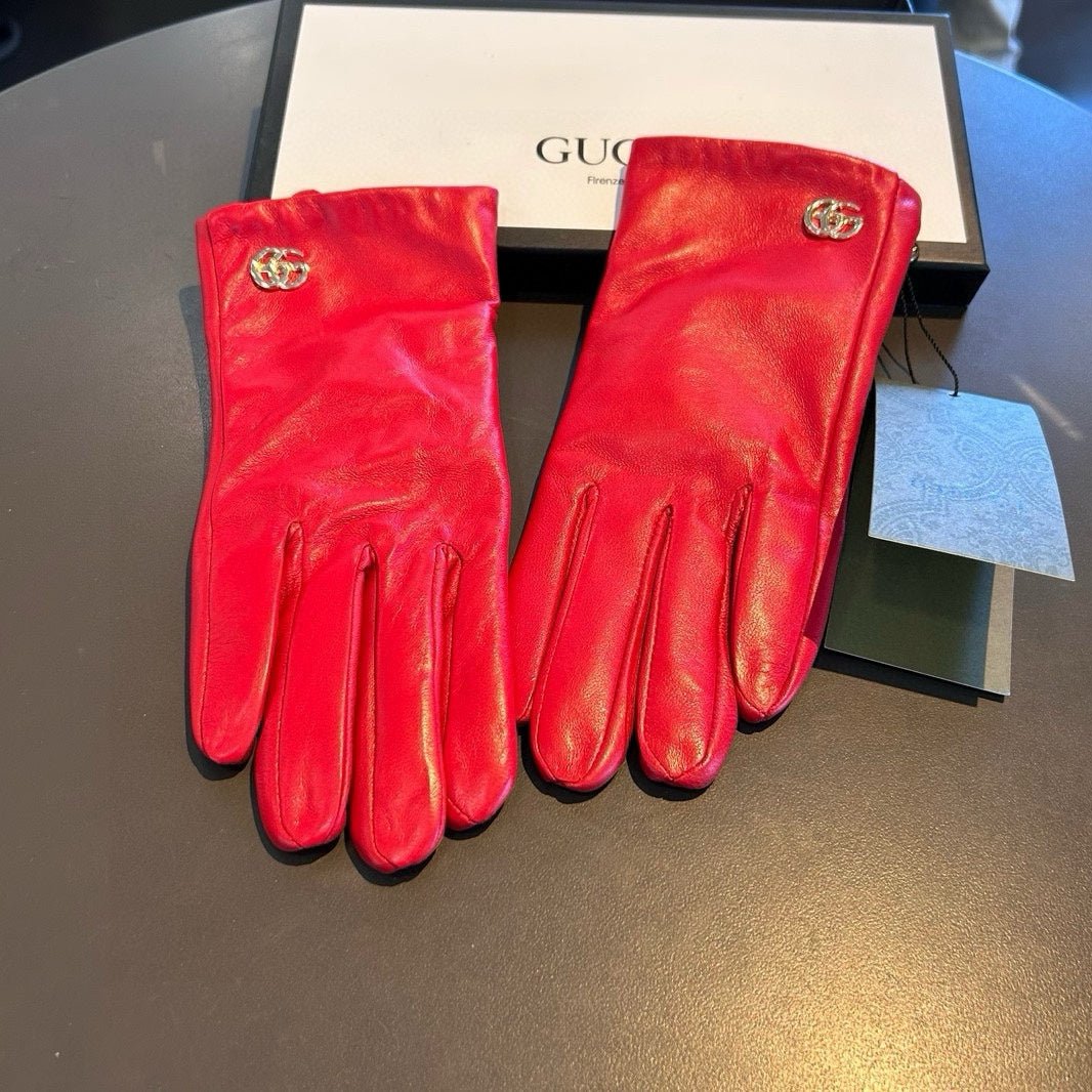 TOUCHSCREEN GLOVES IN RED LAMBSKIN AND SHEARLING LINING 463862 mysite