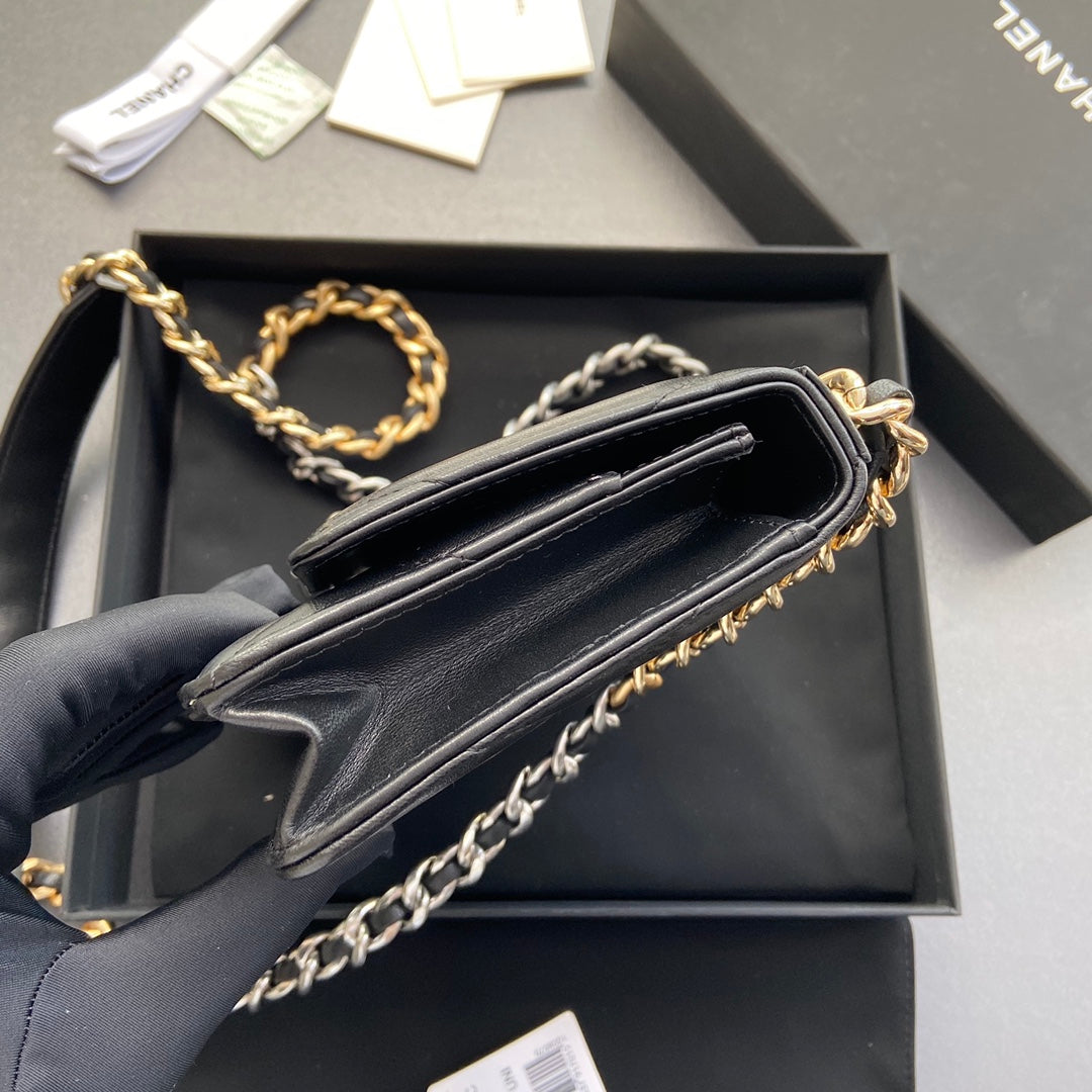 CC 19 Woc 19cm Black Calfskin SIlver Hardware mysite