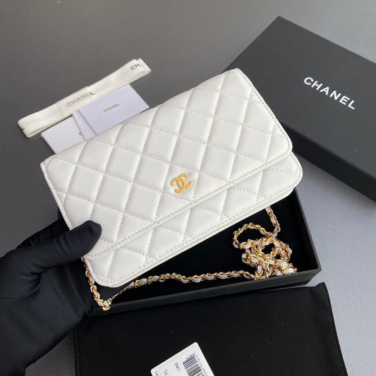 CC Woc 20cm White Calfskin Gold Hardware mysite