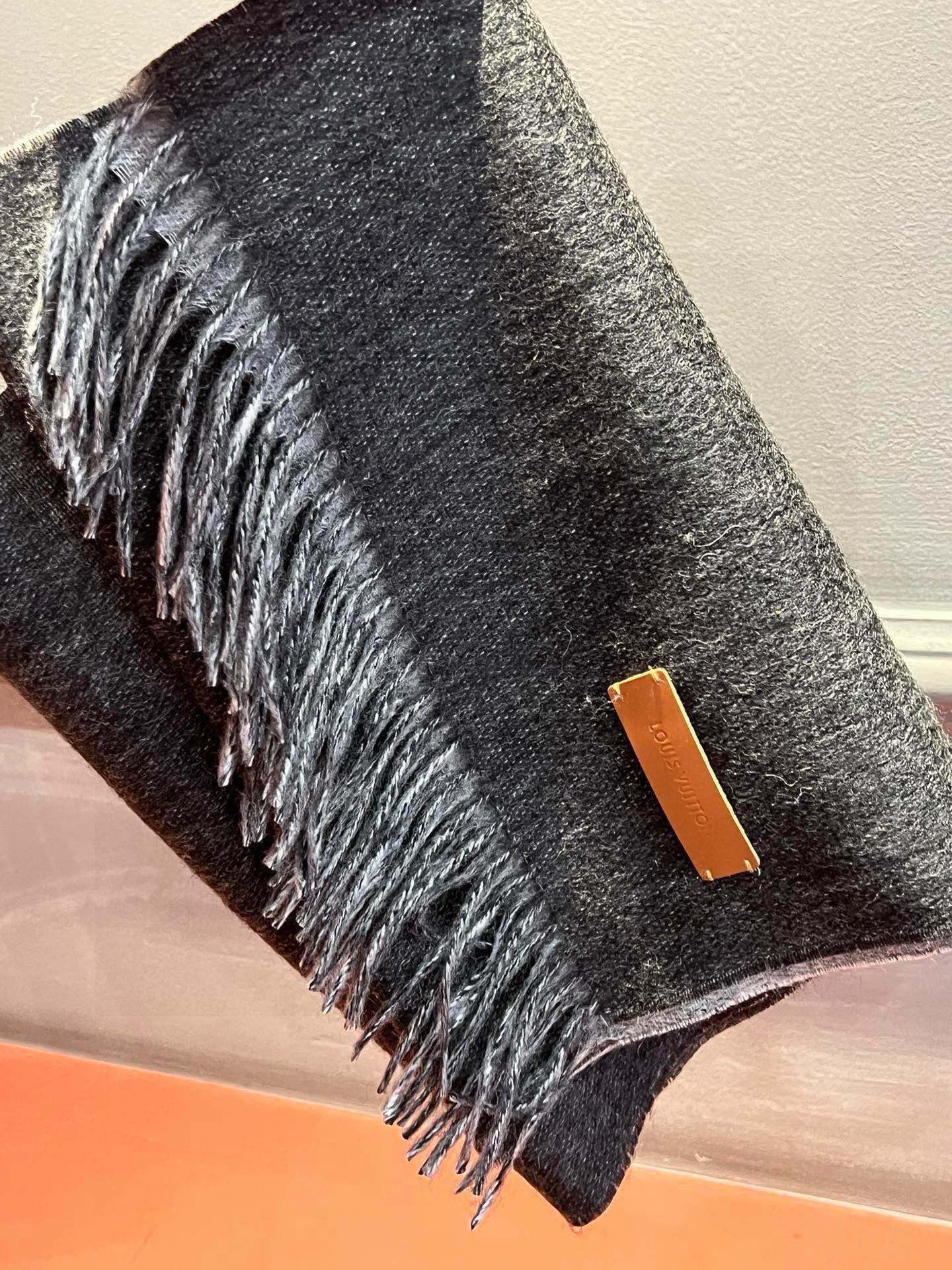 SCARF 180 CM IN BLACK CASHMERE 396477 mysite