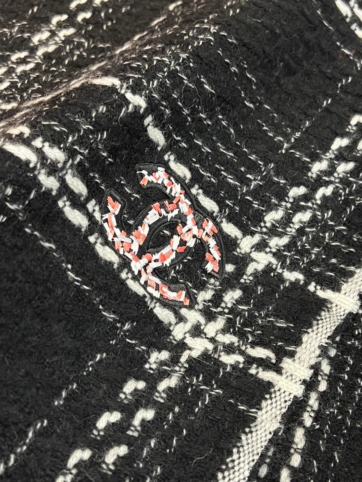 SCARF 200 CM IN BLACK CASHMERE 402147 mysite