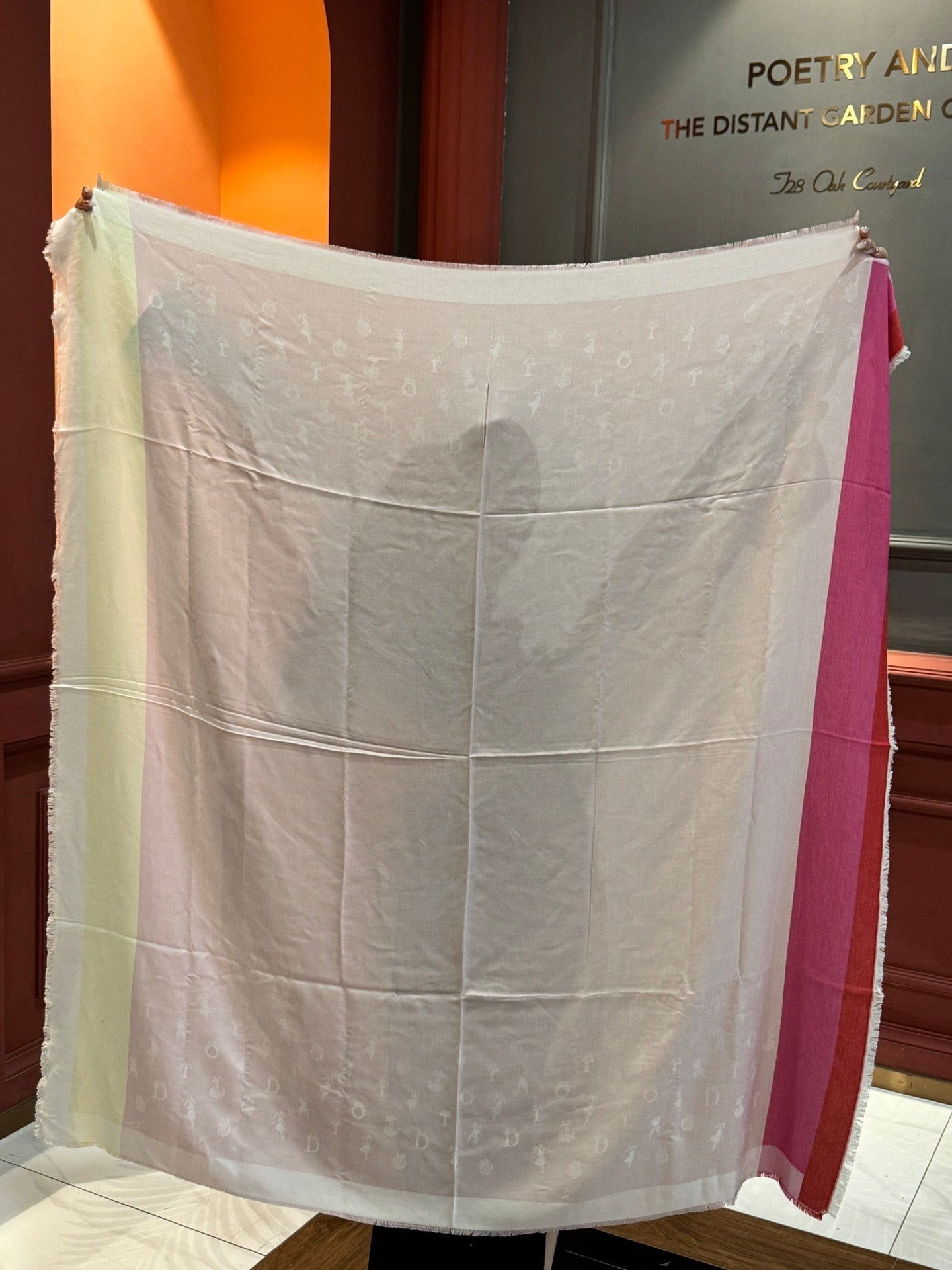 SHAWL 140 CM IN LIGHT PINK CASHMERE AND SILK 413801 mysite