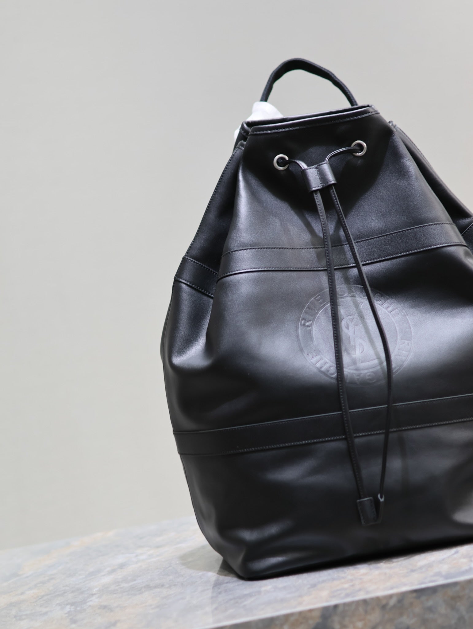 RIVE GAUCHE BACKPACK 49 IN BLACK CALFSKIN mysite