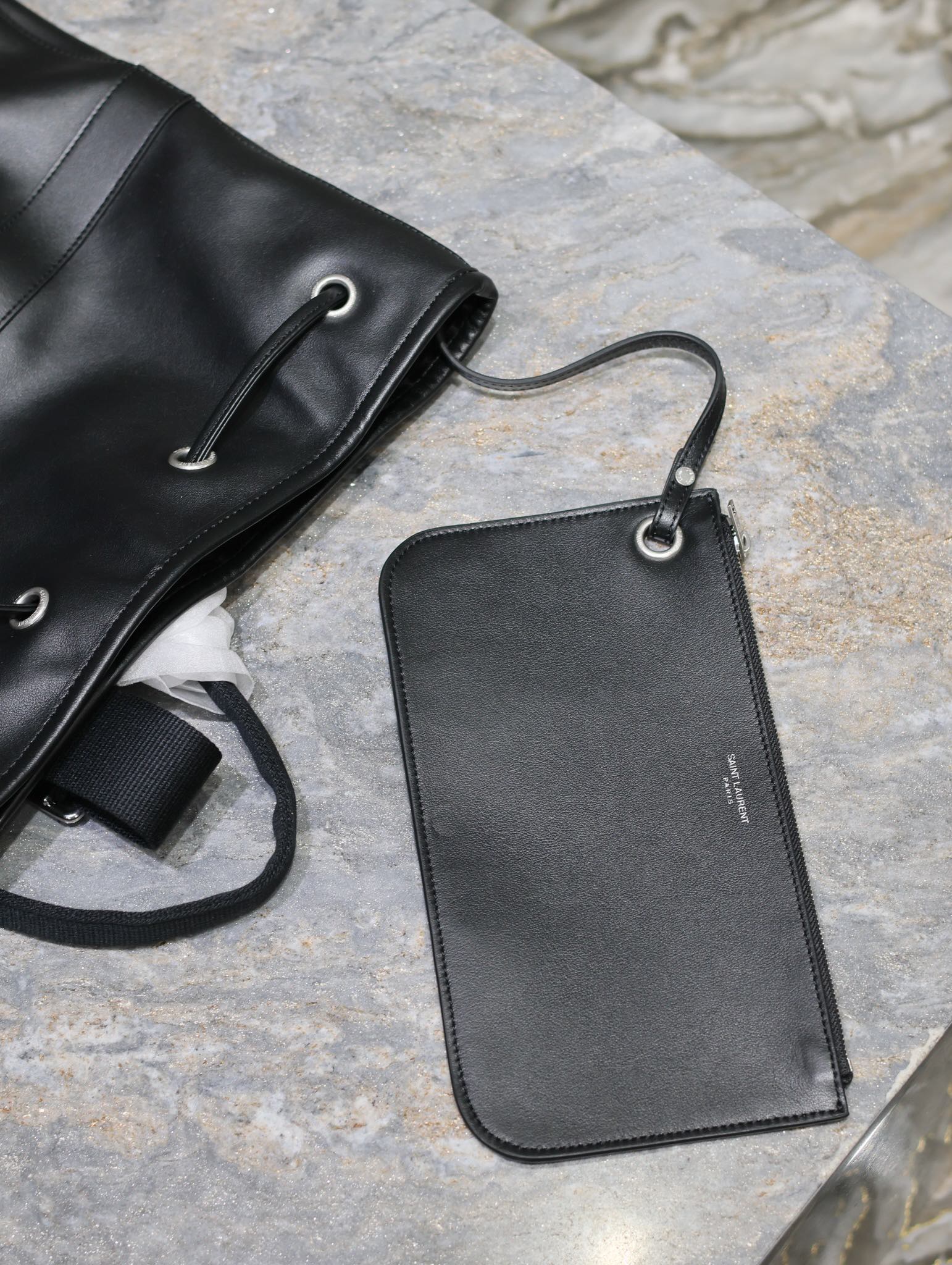 RIVE GAUCHE BACKPACK 49 IN BLACK CALFSKIN mysite
