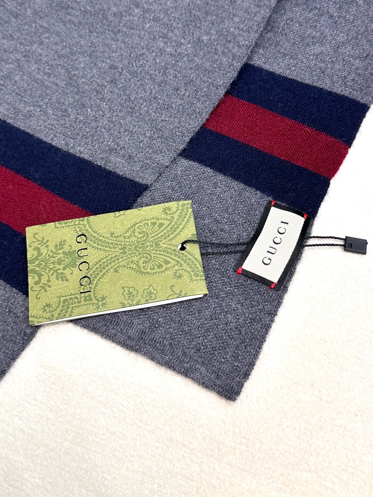 SCARF 180 CM IN SHARK GRAY CASHMERE 398451 mysite