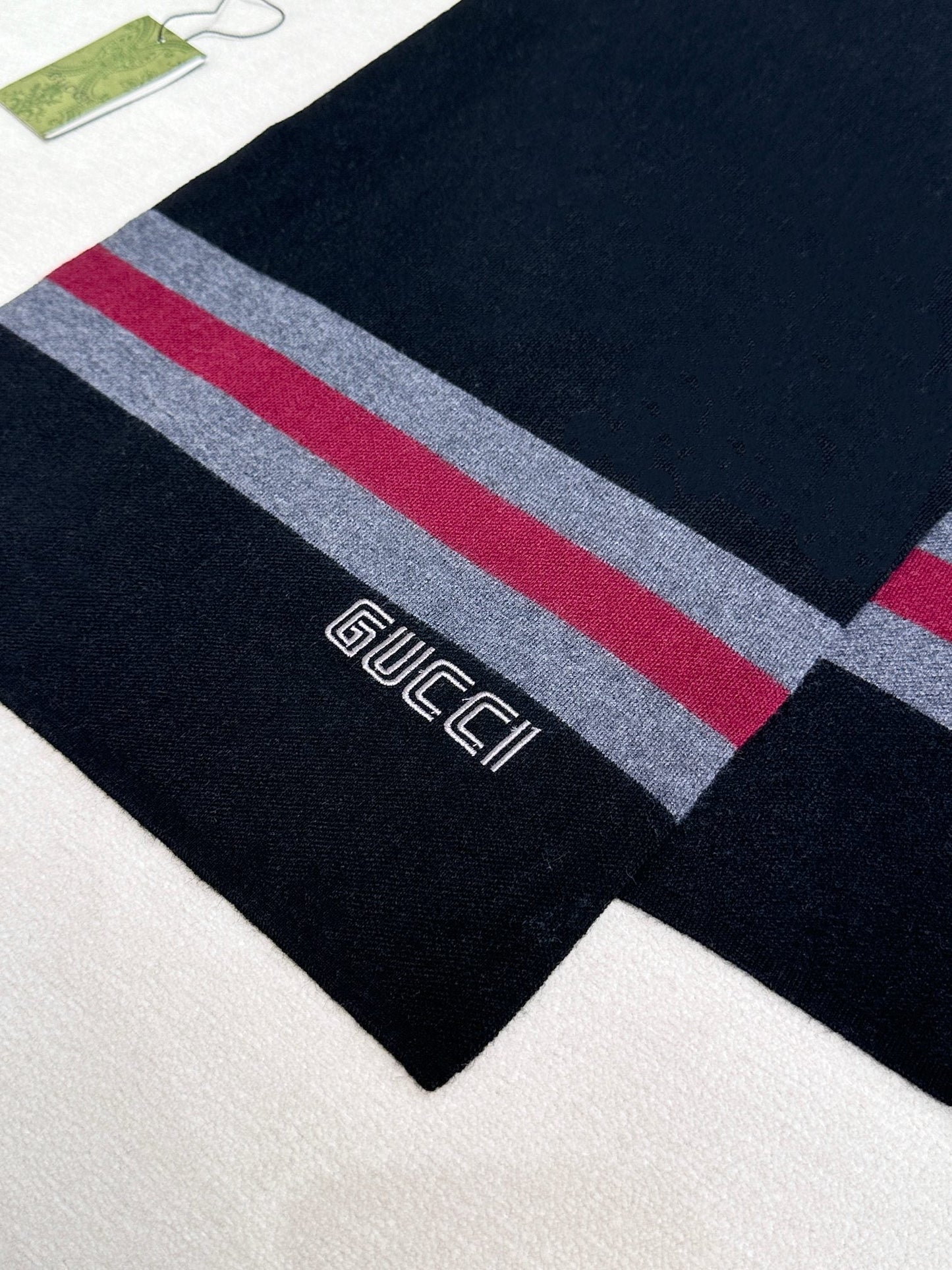 SCARF 180 CM IN BLACK CASHMERE 398453 mysite