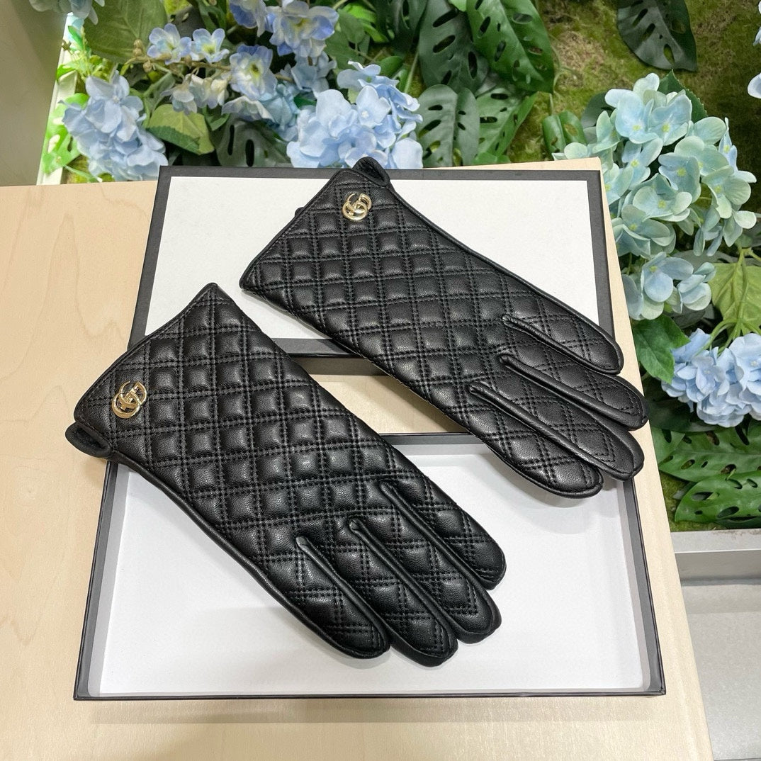 TOUCHSCREEN GLOVES IN BLACK LAMBSKIN 427401 mysite