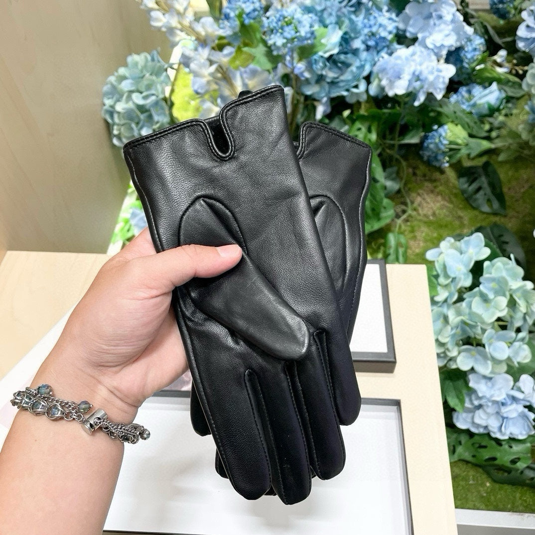TOUCHSCREEN GLOVES IN BLACK LAMBSKIN 464986 mysite