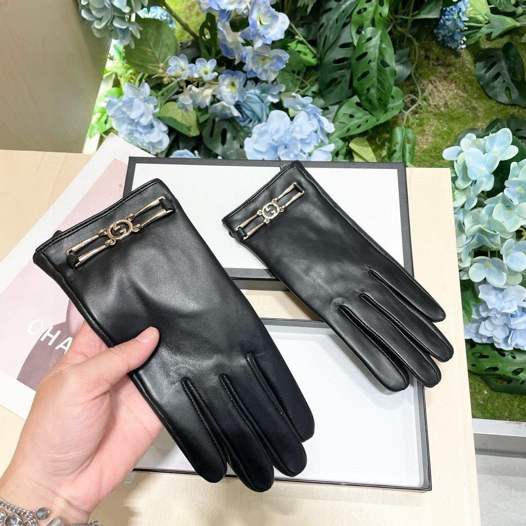 TOUCHSCREEN GLOVES IN BLACK LAMBSKIN 464986 mysite