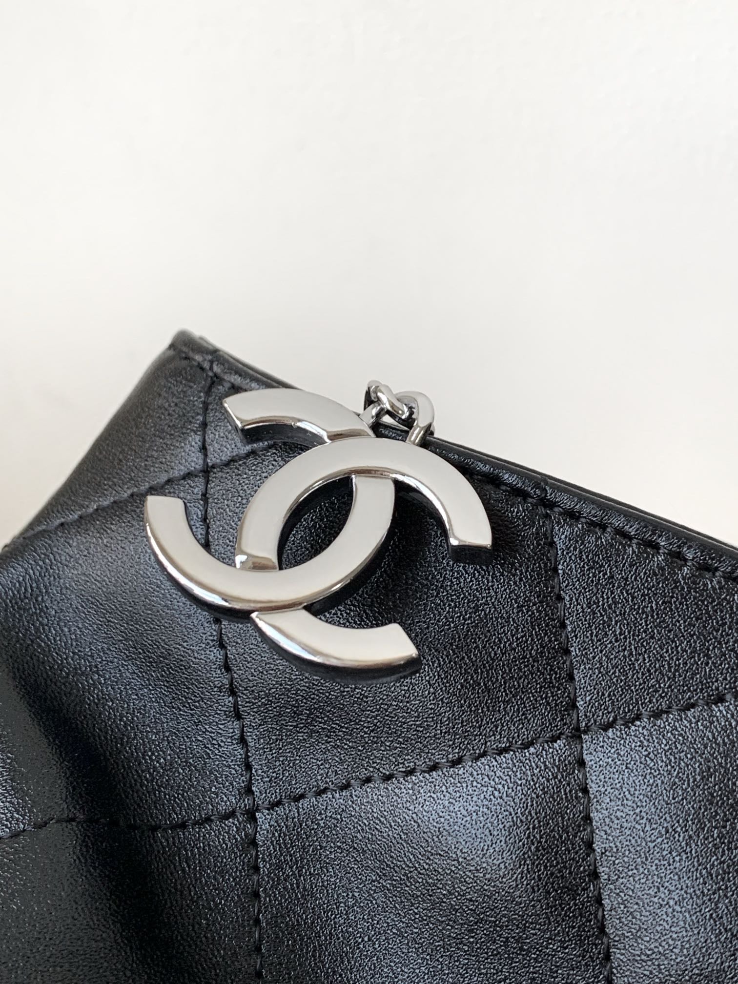 CC Vintage Hobo Bag 30cm Black Lambskin Silver Hardware mysite