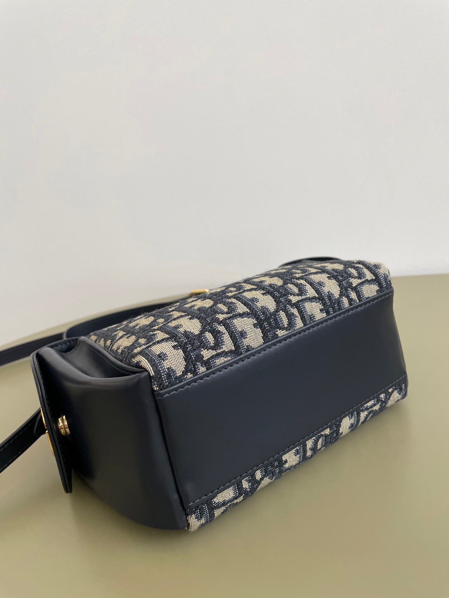 CD Medium Dream Bag 18 Blue Oblique Jacquard and Calfskin mysite