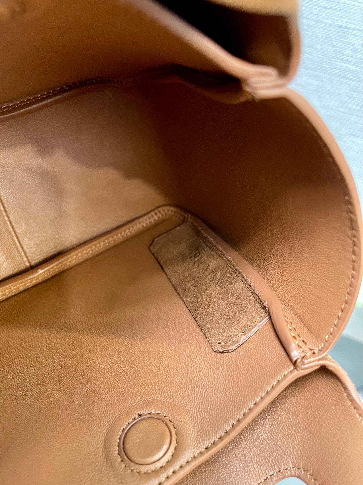 MINI TOTE BAG 18 IN RED BROWN SUEDE GOLD LOGO mysite