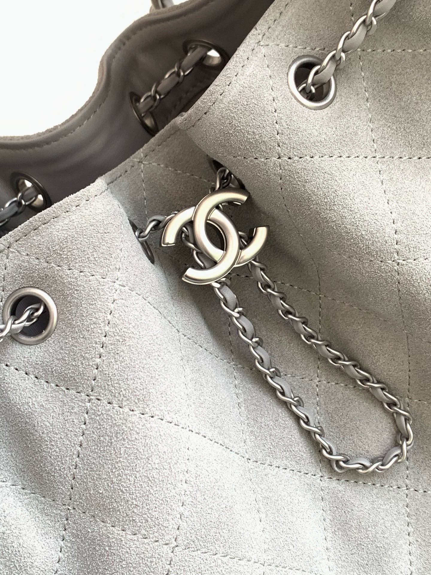 CC 25C Hobo Bag 30cm Dark Grey Suede mysite