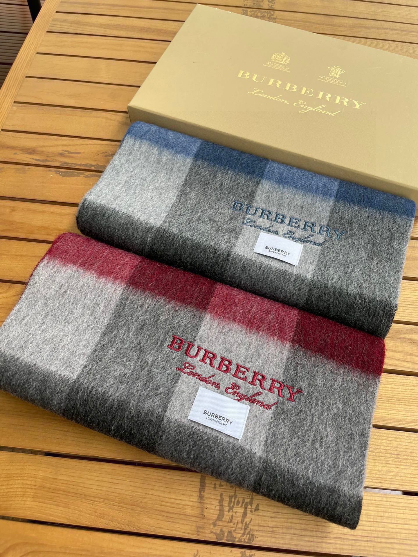 SCARF 180 CM IN GARNET RED MIX BLACK CASHMERE 410319 mysite