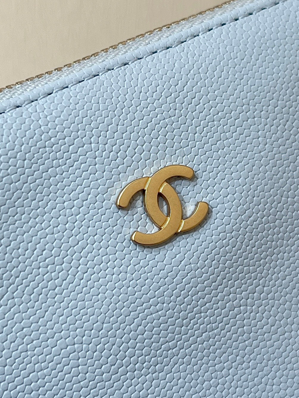 CC 24K Hobo 22 Bag Cloud Blue Grained Calfskin mysite